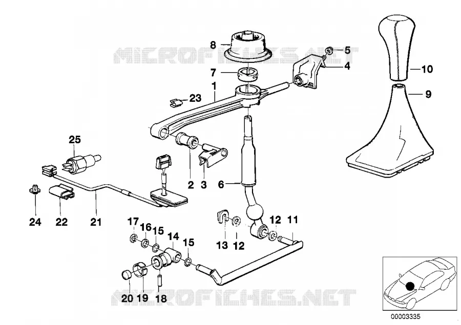 Pièces de commande de vitesses BMW BMW Série 5 1992 518i M 518i