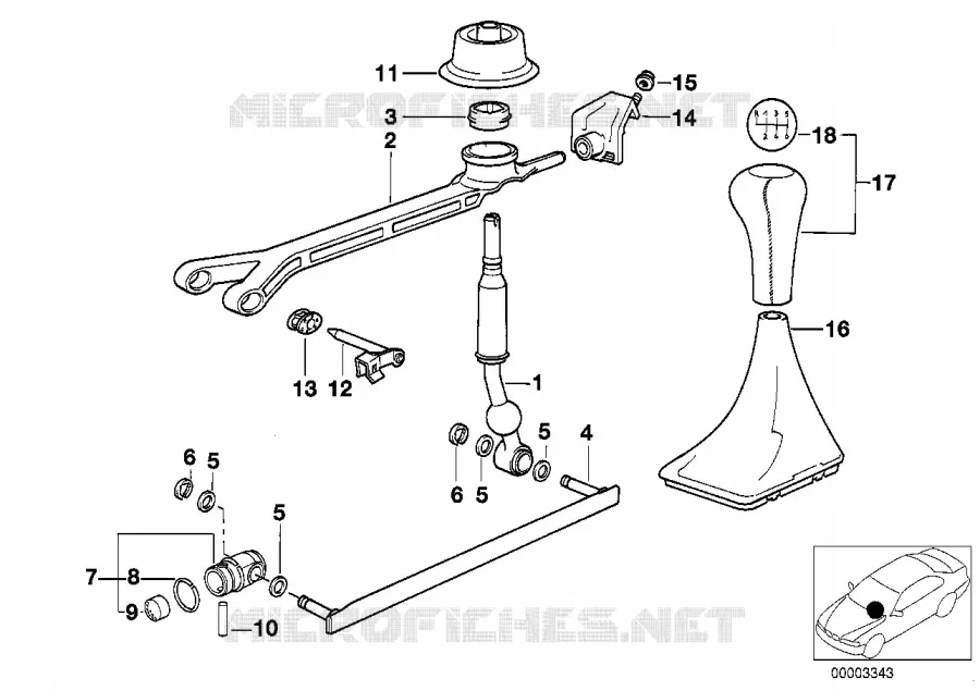 Pièces de commande de vitesses BMW BMW Série 5 1994 540i M 540i