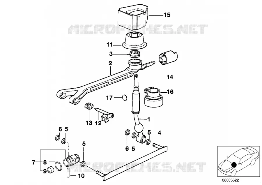 Pièces de commande de vitesses BMW BMW Série 5 1996 535i M 535i