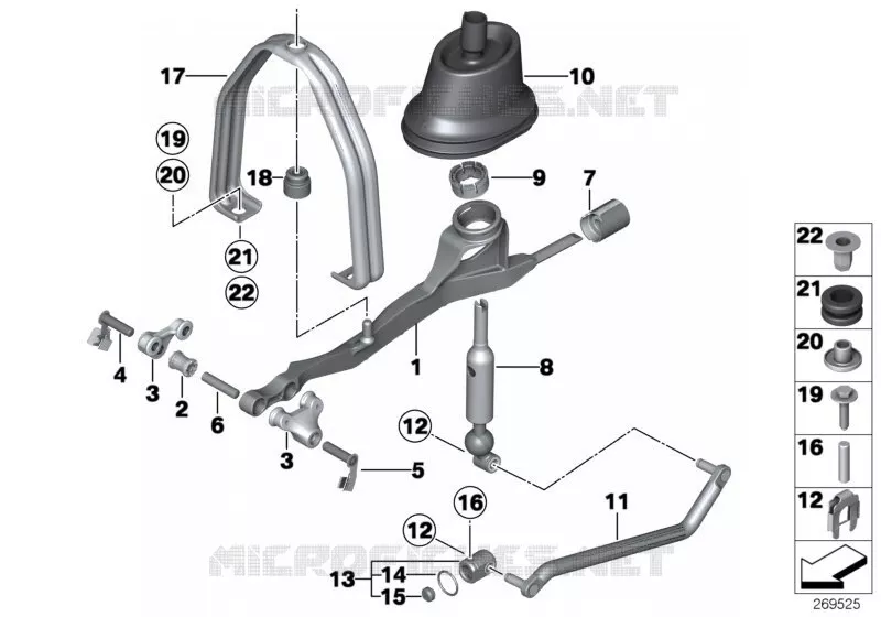 Pièces de commande de vitesses BMW BMW Série 5 2012 525d N 525d