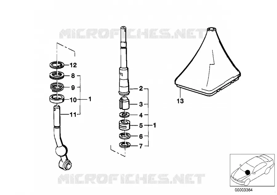 Pièces de commande de vitesses BMW BMW Série 7 1982 728iS A 728iS