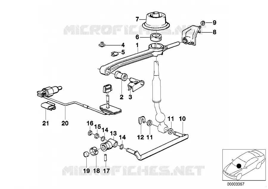 Pièces de commande de vitesses BMW BMW Série 7 1982 735i M 735i