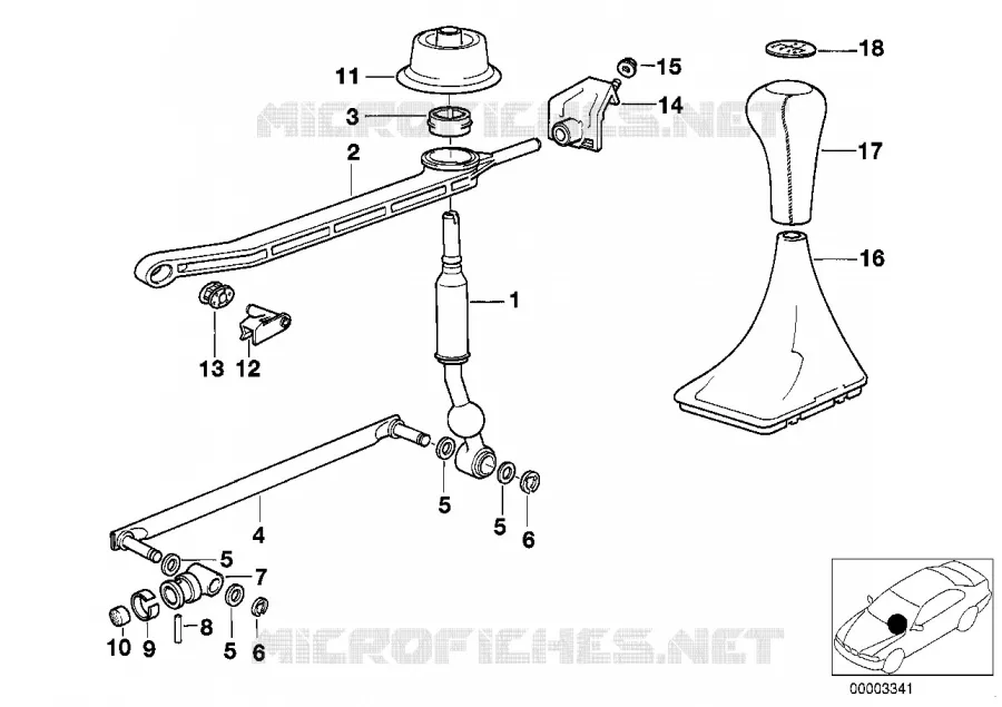 Pièces de commande de vitesses BMW BMW Série 7 1993 730iL M 730iL
