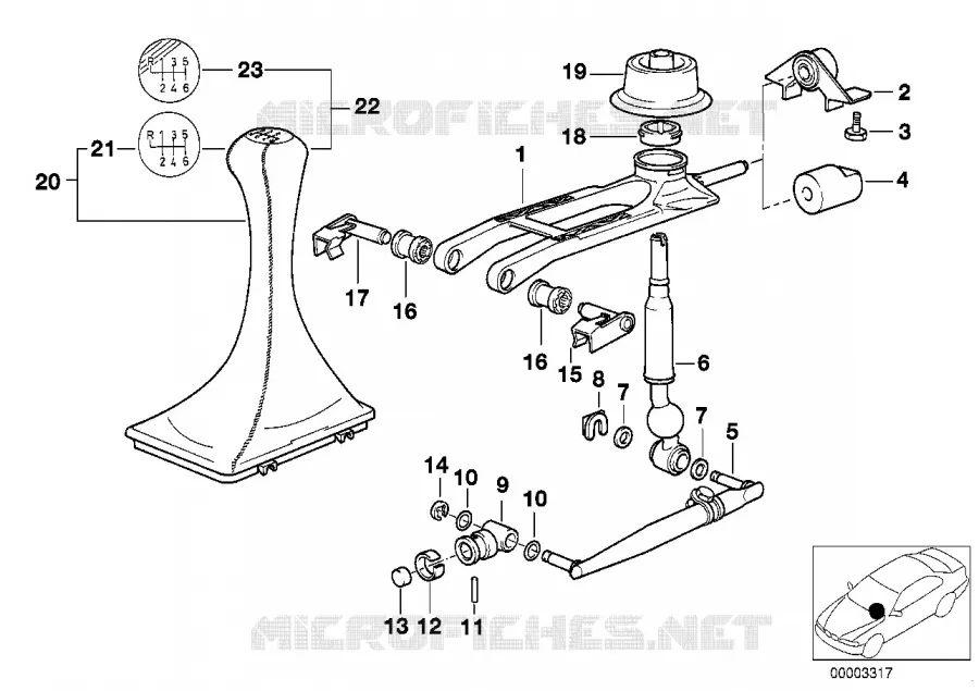 Pièces de commande de vitesses BMW BMW Série 8 1990 850Ci M 850Ci