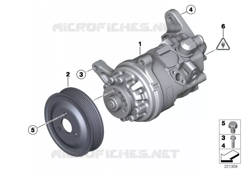Pompe de servodirection/Adaptive Drive BMW BMW X5 2009 X5 30dX A X5 30dX