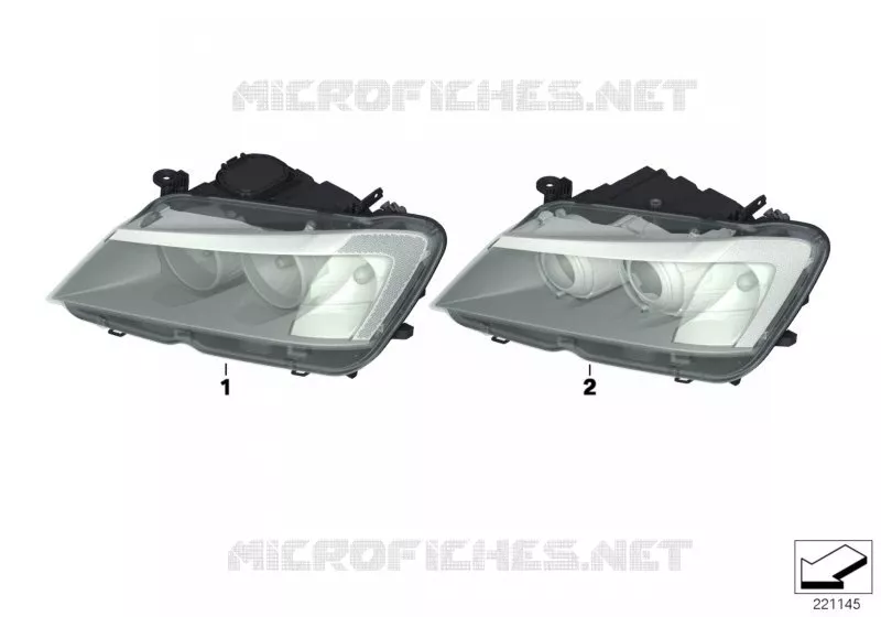 Projecteur BMW BMW X3 2009 X3 20dX N X3 20dX