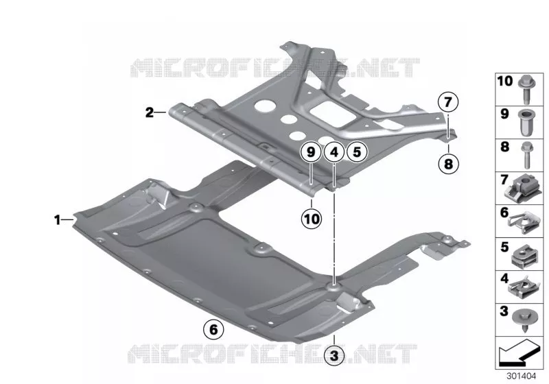 Protection de compartiment moteur BMW BMW Série 7 2007 760Li A 760Li