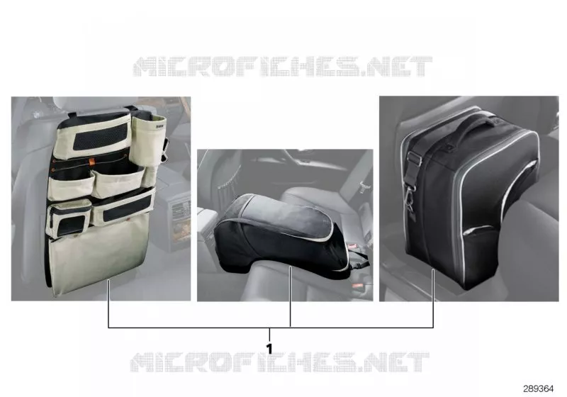 Sac de rangement intérieur BMW BMW Série 7 2007 740Li A 740Li