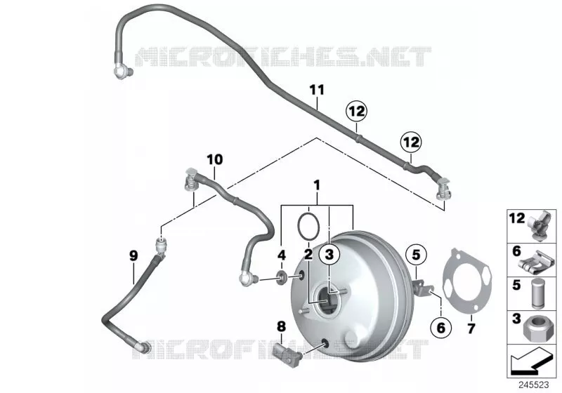 Servo frein à dépression BMW BMW X3 2011 X3 18d N X3 18d