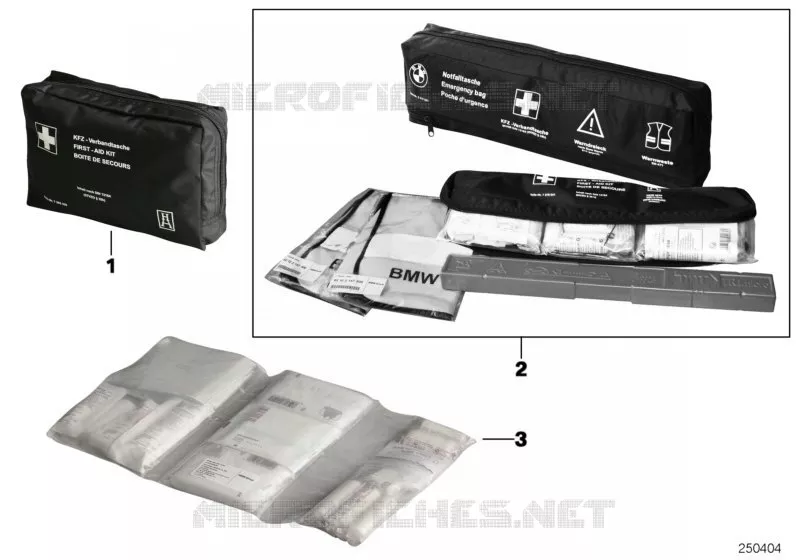 Set premiers soins Universal BMW BMW Série 3 2007 320d N 320d