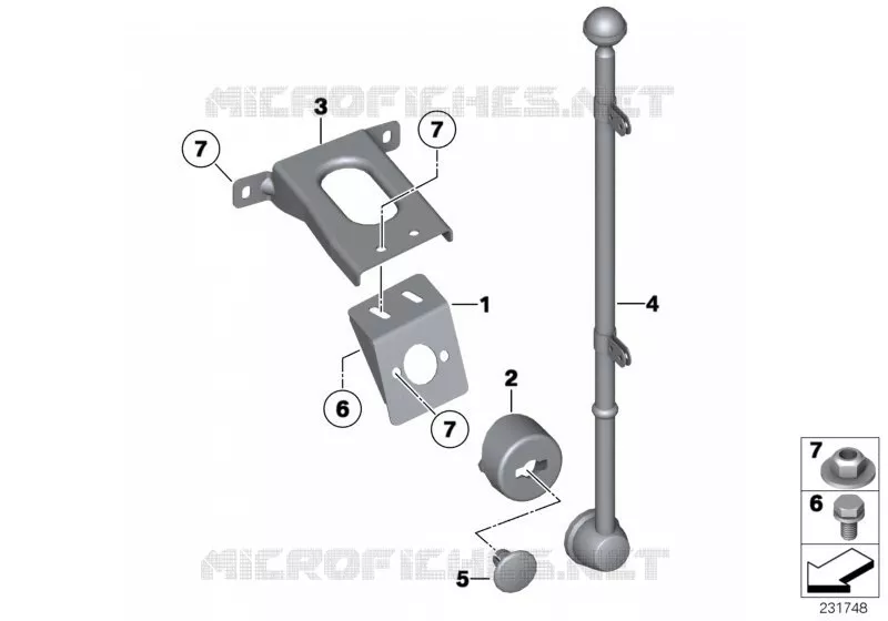 Support BMW BMW Série 7 2008 760Li A 760Li