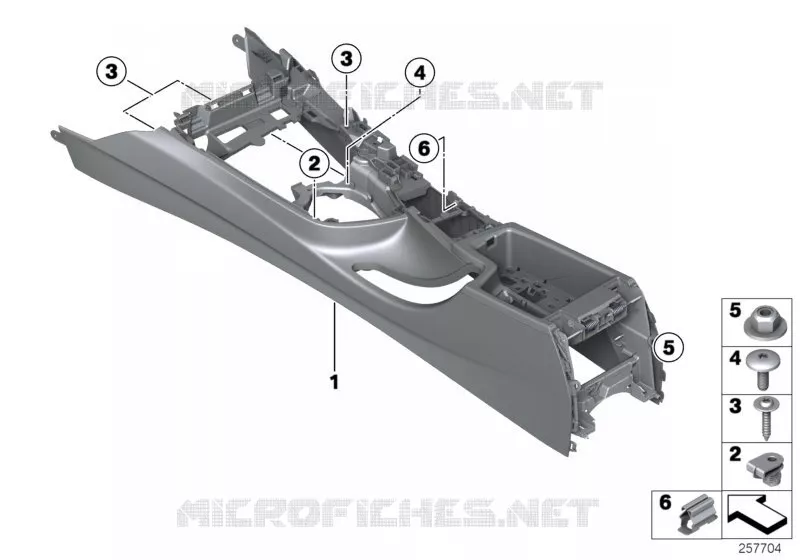 Support console centrale BMW BMW Série 4 2016 418d N 418d