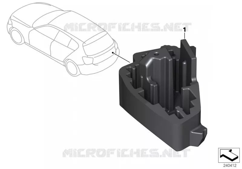 Support de boitier de commande BMW BMW Série 1 2010 116i N 116i