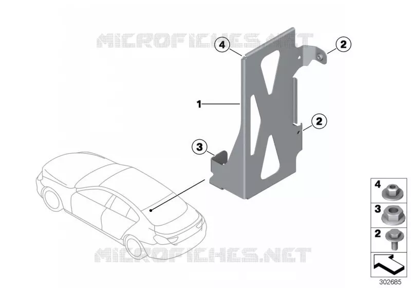 Support de boîtier de commande BMW BMW Série 6 2009 650i N 650i