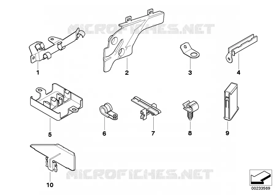 Support de cable/cache BMW BMW Série 5 1995 535i A 535i