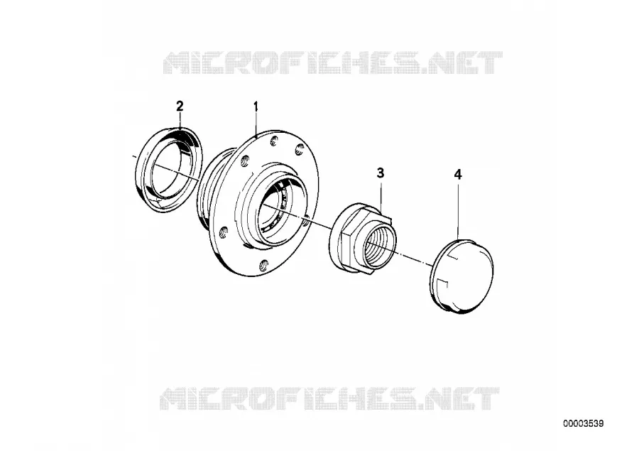 Support de roue BMW BMW Série 6 1986 635CSi M 635CSi