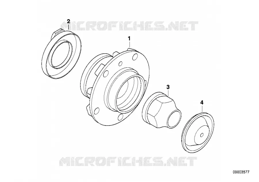 Support de roue BMW BMW Série 7 1995 728i A 728i