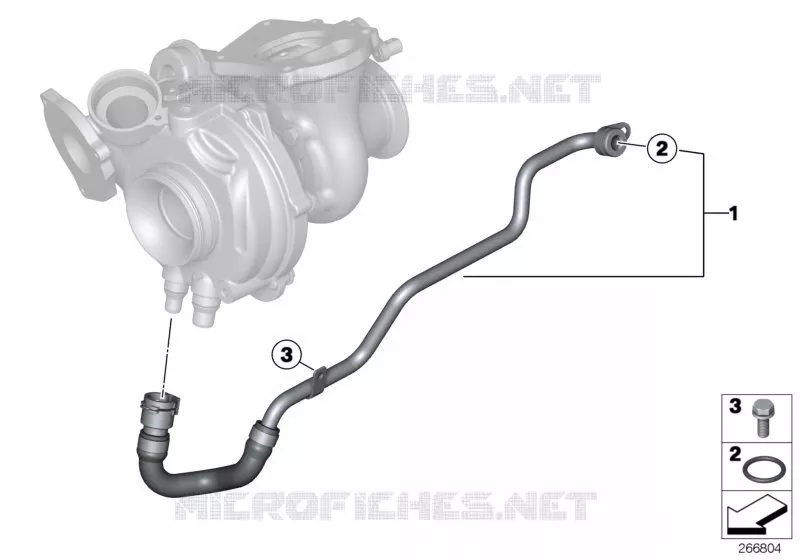 Système de refroid. turbocompresseur BMW BMW Série 3 2013 325d N 325d
