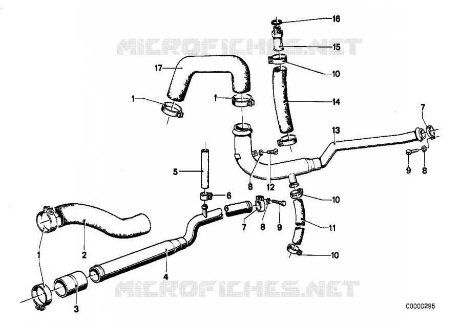 Systeme de refroidissement - durit BMW BMW CLASSIC 1502-2002tii 1969 2002 A 2002