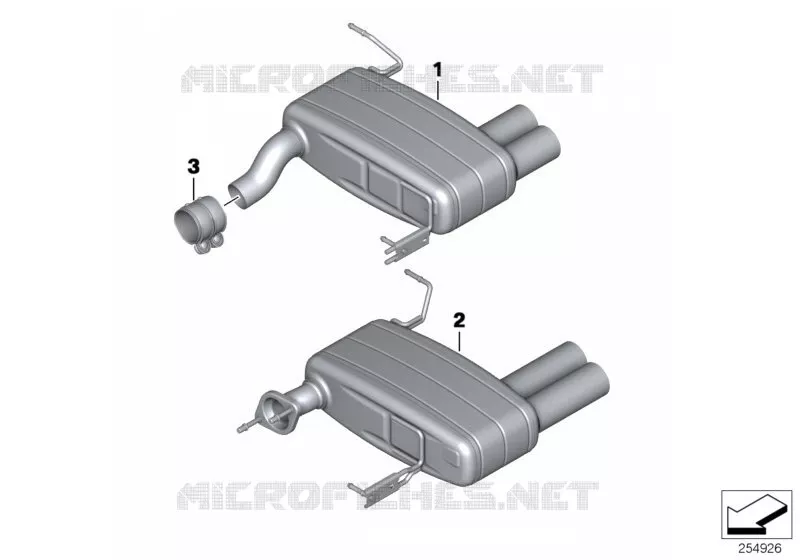 Système de silencieux BMW Performance BMW BMW Série 3 2009 320i N 320i