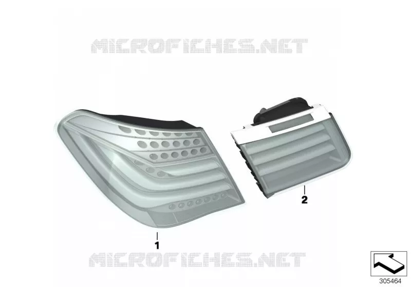Transformation feux arrière facelift BMW BMW Série 7 2007 760Li A 760Li