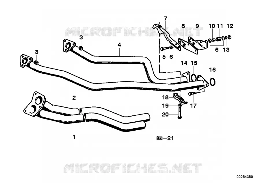 Tuyau déchappement / Silencieux BMW BMW CLASSIC 2.5CS-3.0CSL 1973 3.0CS A 3.0CS