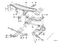 Cadre auxiliere arriere/suspension roues pour BMW Z1