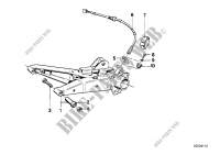 Cadre auxiliere arriere/suspension roues pour BMW 730