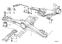 Cadre auxiliere arriere/suspension roues pour BMW 525e