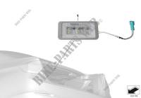 Éclaireur coffre à bagages BMW à LED pour BMW X2 20dX de 2016