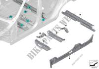 Element plancher partie arrière/int. pour BMW X6 50iX 4.0