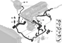 Flexibles système de refroidissement pour BMW 730i