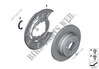 Frein de roue ar disque de frein pour BMW X6 50iX 4.0