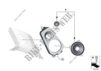 High End Sound System montant D pour BMW X6 50iX 4.0