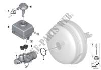 Maitre cylindre de frein/vase dexp. pour BMW X6 50iX 4.0