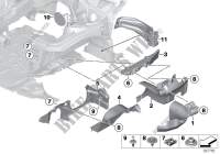 Pièces de montage compartiment moteur pour BMW 316d de 2015