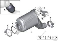 Pot catalytique/Filtre particules Diesel pour BMW 640d