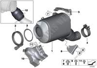 Pot catalytique/Filtre particules Diesel pour BMW X6 35dX