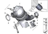 Pot catalytique/Filtre particules Diesel pour BMW 318d