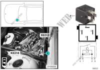 Relais pompe hydraulique SMG K6318 pour BMW 325Ci