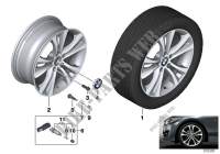 Roue all. BMW rayons doubles 384   18\ pour BMW M235i