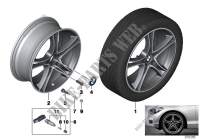 Roue alliage BMW rayons doubles 361 19\ pour BMW M235i