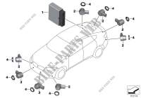 Système daide au stationnement (PDC) pour BMW X6 50iX 4.4