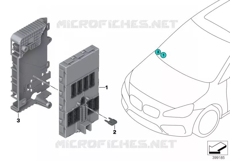 Body Domain Controller BDC BMW BMW X1 2018 X1 25dX N X1 25dX