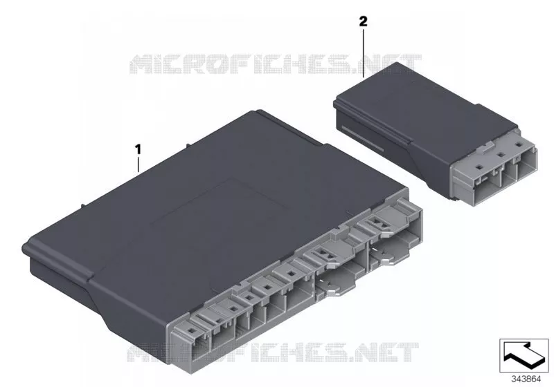 Boîtier électron. module siège av./arr. BMW BMW Série 5 2012 525dX N 525dX