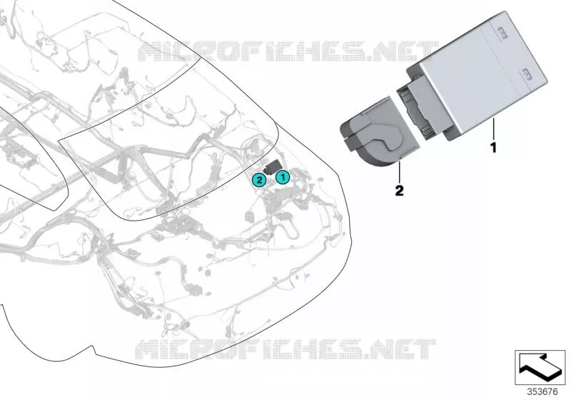 Boîtier électronique module de remorque BMW BMW Série 7 2007 740Li A 740Li