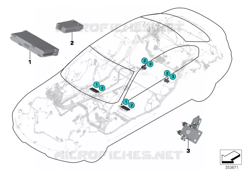 Boîtier électronique module de siège BMW BMW Série 3 2011 318d N 318d