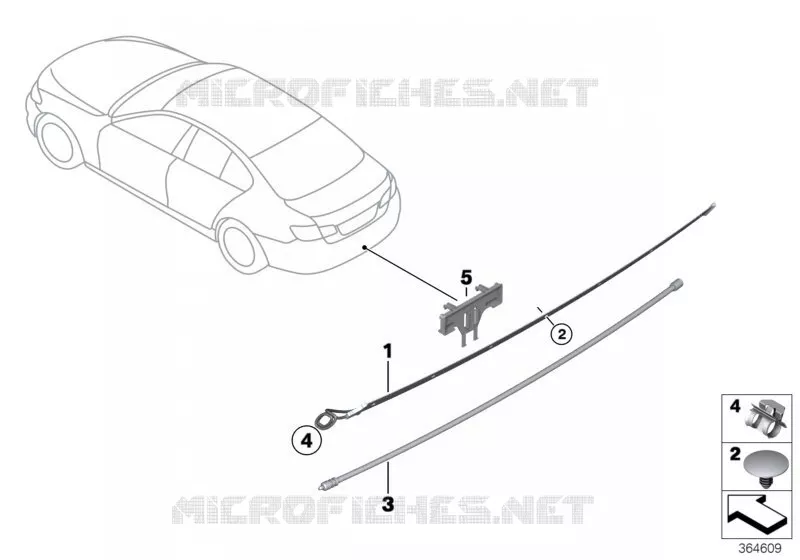 Câble de capteur Smart Opener BMW BMW X3 2011 X3 18d N X3 18d