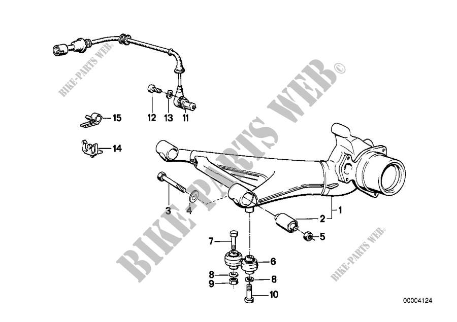 Cadre auxiliere arriere/suspension roues pour BMW 520i