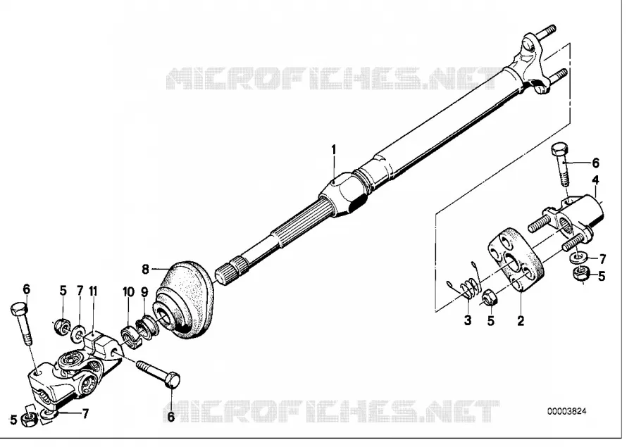 Colonne de direct.-arbre col.direct.inf. BMW BMW Série 6 1981 628CSi M 628CSi